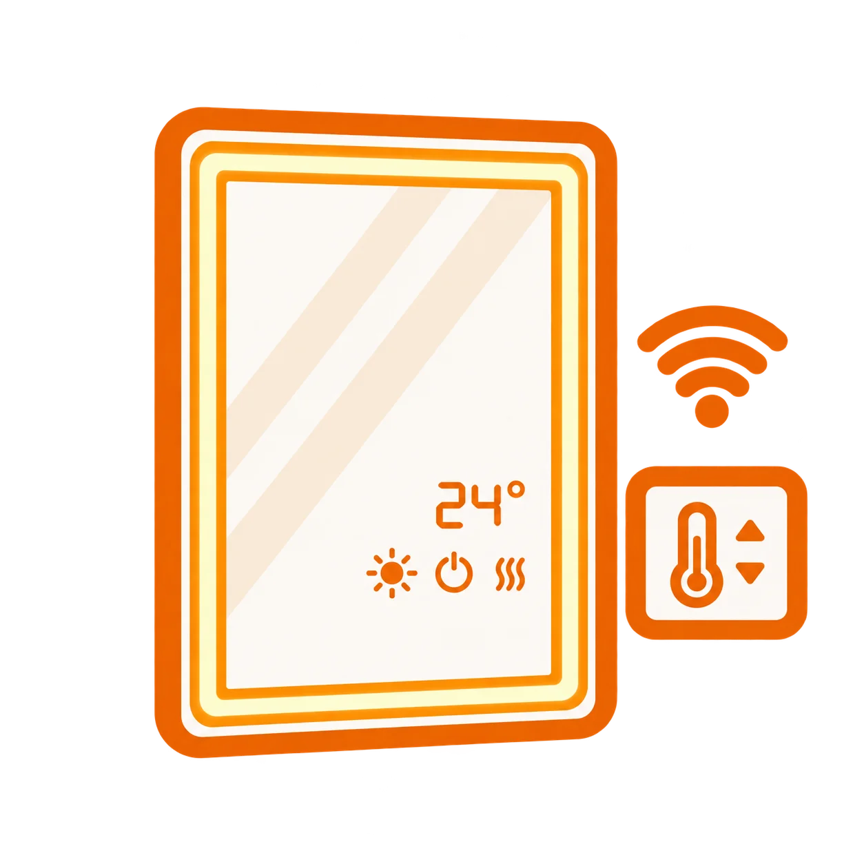 Chytré zrcadlové | WiFi termostat | LED