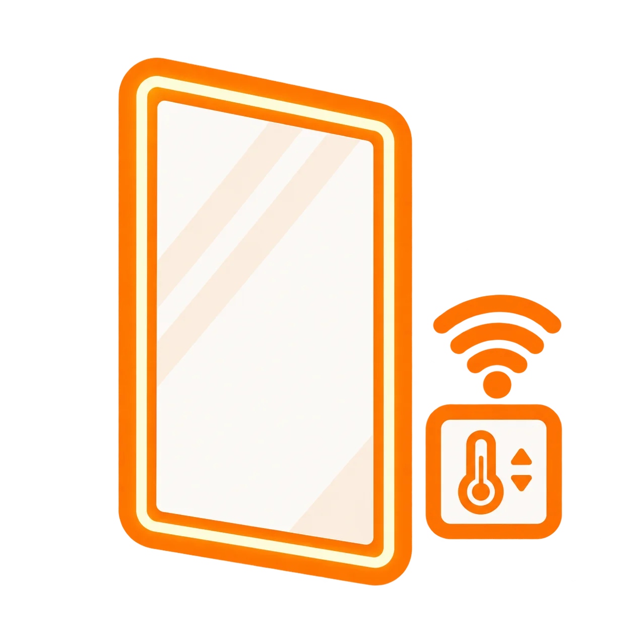 Zrcadlové | WiFi termostat | LED