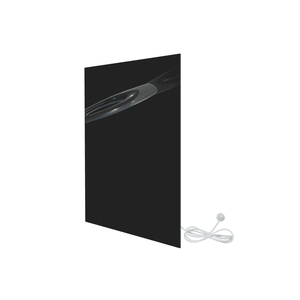 ByeCold | Skleněný černý infrapanel | 450W | 80x60 cm | WiFi termostat | Dálkový ovladač | Výhřevnost 8,2m² | IGT2-G0806B