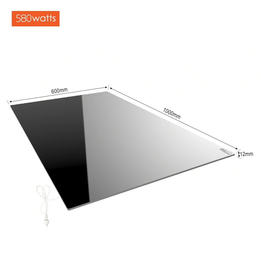 ByeCold | Zrcadlový infrapanel | 580W | 100x60 cm | WiFi termostat | Dálkový ovladač | Výhřevnost 10,5m² | IGT2-G1006M