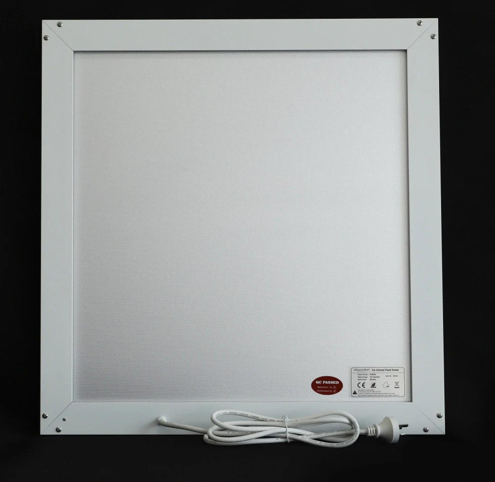 ByeCold | Stropní  infrapanel | LED světlo | 370W | 65x63 cm | Dálkový WiFi ovladač | Výhřevnost 7m² | IGT2-HH0606L