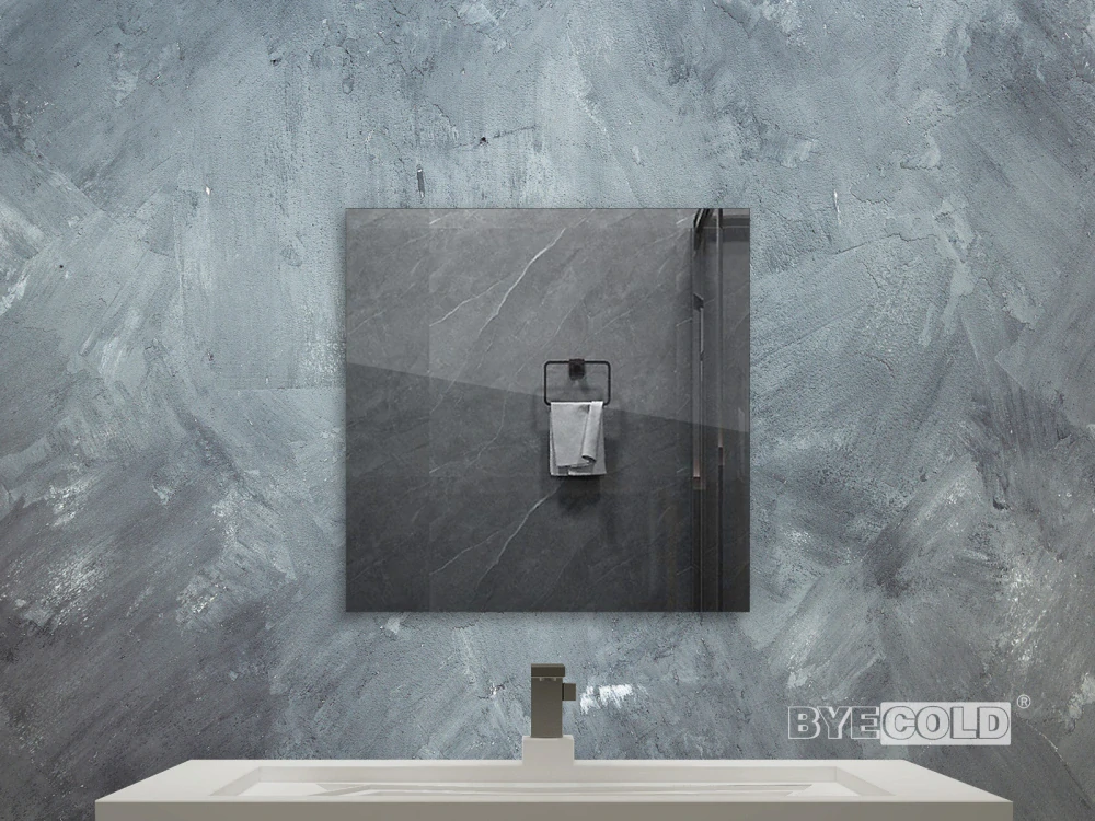 ByeCold | Zrcadlový infrapanel | 320W | 60x60 cm | WiFi termostat | Dálkový ovladač | Výhřevnost 5,8m² | IGT2-G0606M