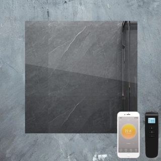 ByeCold | Zrcadlový infrapanel | 320W | 60x60 cm | WiFi termostat | Dálkový ovladač | Výhřevnost 5,8m² | IGT2-G0606M