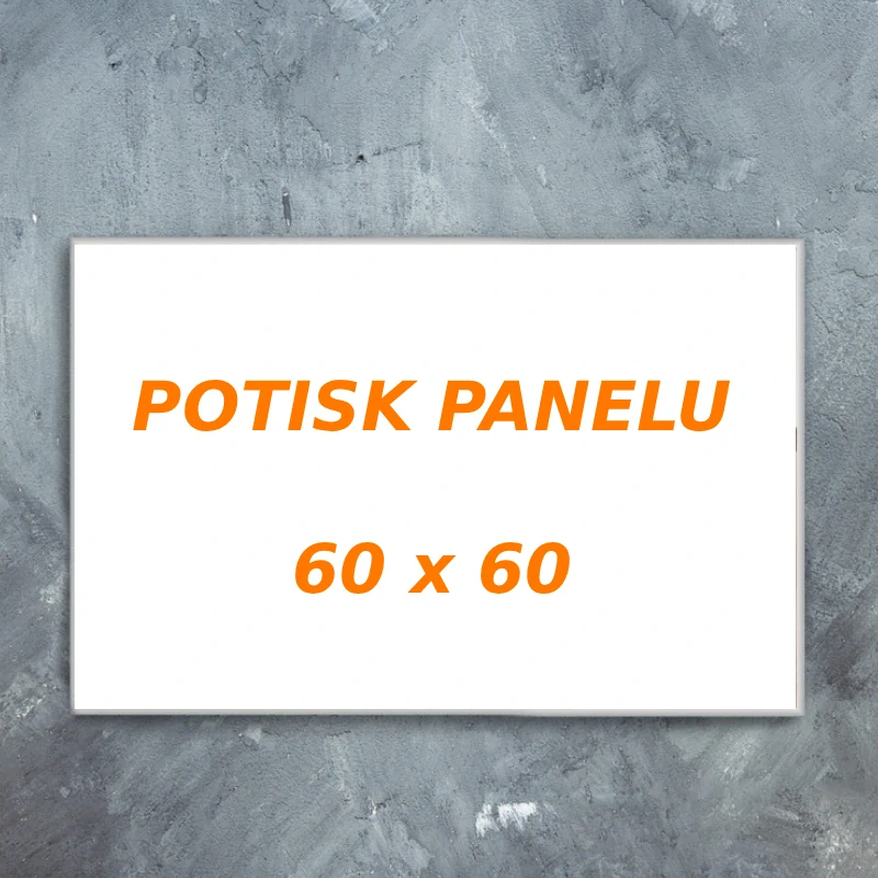 Potisk infrapanelu 60 × 60 cm – služba TopnýPanel.eu