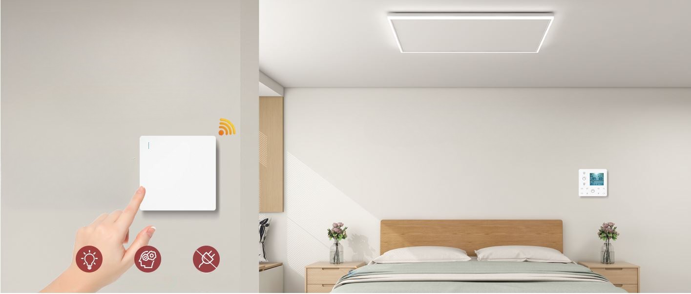 Sekundární ovládání LED pro stropní infrapanel HH-L s WiFi v interiéru