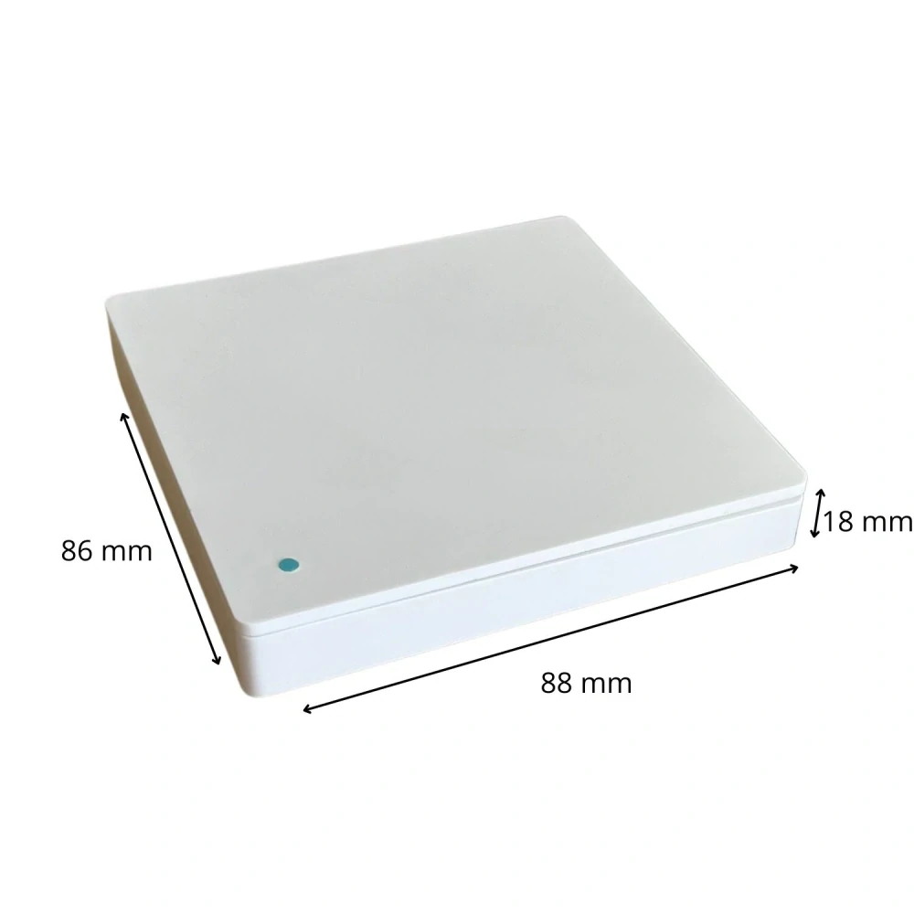 Sekundární ovladač LED ByeCold pro HH-L WiFi – rozměry 86 × 88 × 18 mm