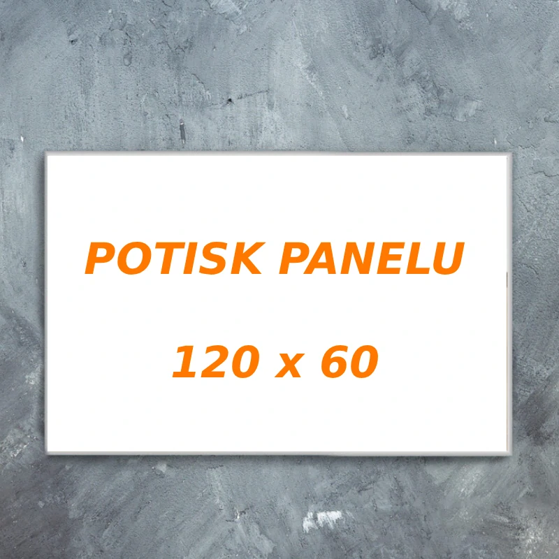 Potisk infrapanelu 120 × 60 cm – služba TopnýPanel.eu