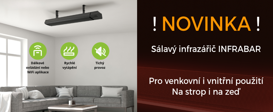 Venkovní sálavé infrazářiče INFRABAR